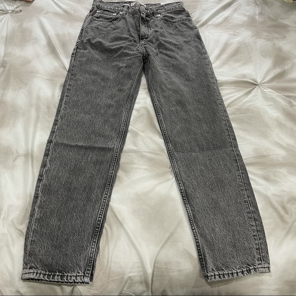 Grey mom jeans